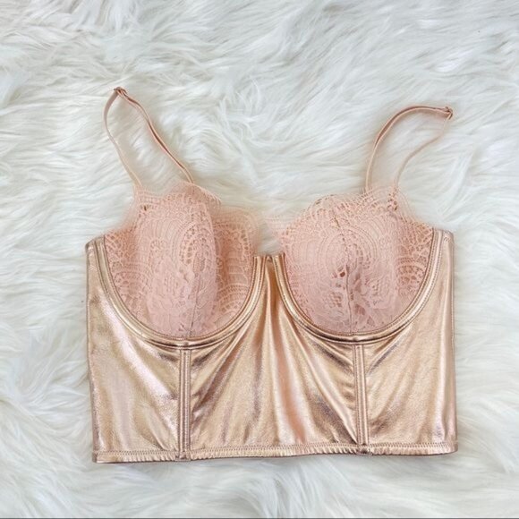 Victoria’s Secret Metallic Bustier Set - Picture 1 of 6